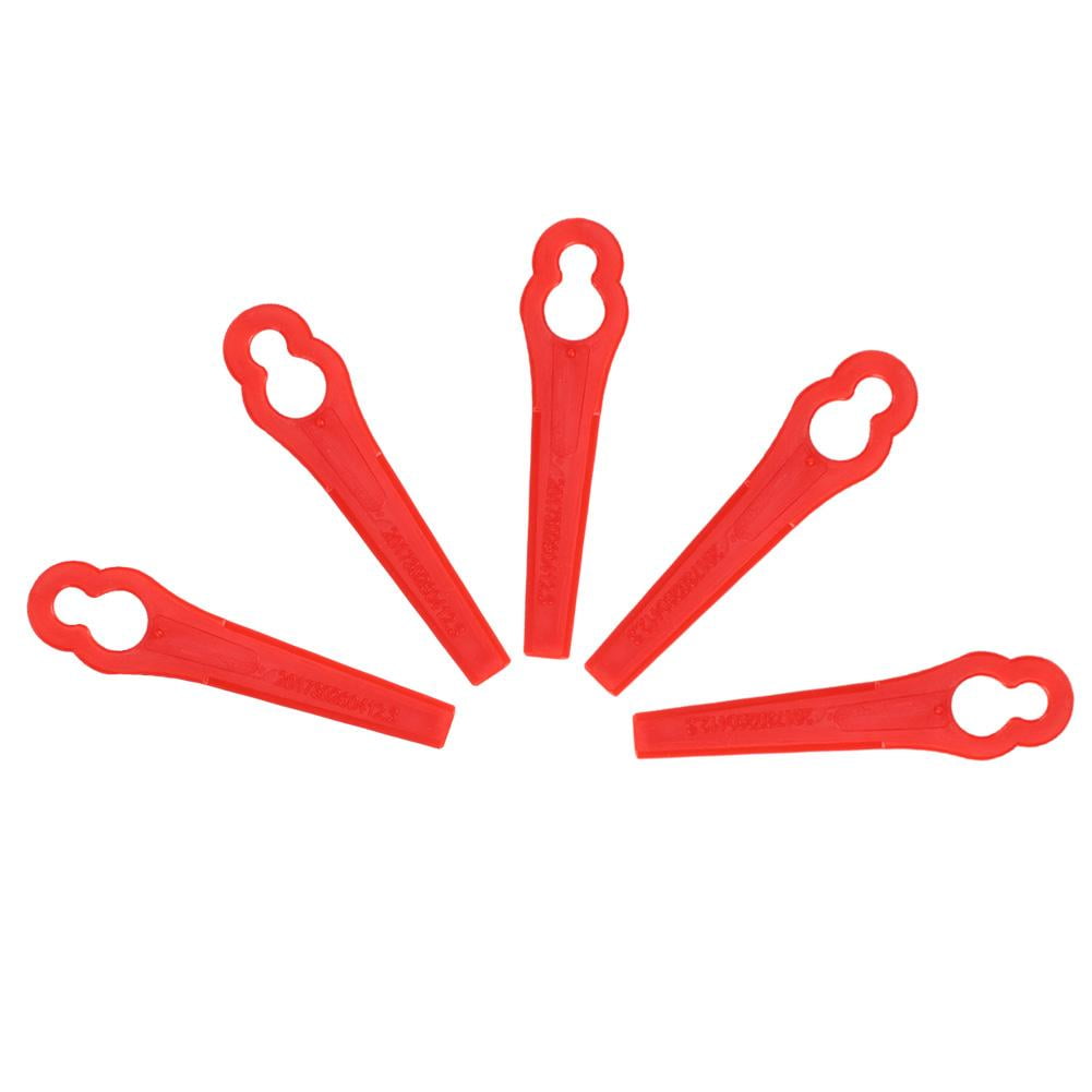 Tebru Plastic Grass Trimmer Blade,40pcs Plastic Blade Set Replacement