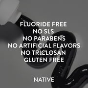 Native Fluoride-Free Toothpaste, Charcoal & Mint, 4.1 oz, Adults & Kids 2+