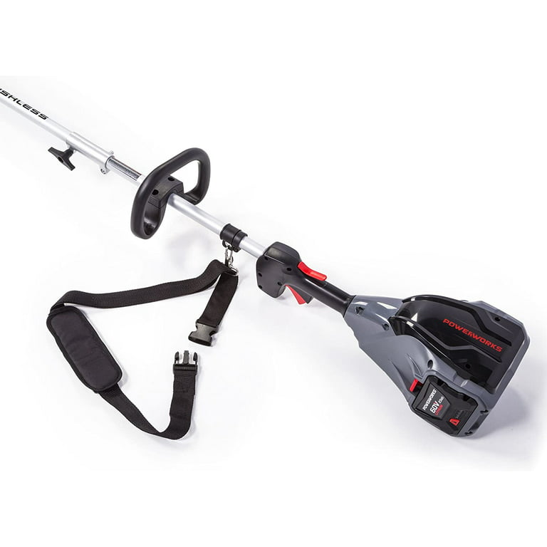 POWERWORKS 60V 16 Inch BL Top Mount String Trimmer, Battery and