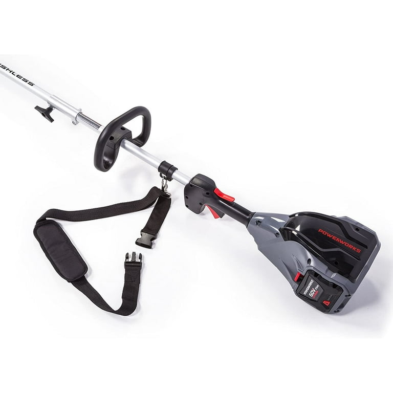 Powerworks 60V 16 inch Bl Top Mount String Trimmer, Battery and Charger Not Included