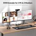 thumbnail image 2 of Extensor KVM de acceso AV HDEX60-DM para doble monitor 1080p @60Hz, 2 of 8