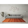 thumbnail image 3 of Ahgly Company Indoor Round Abstract Orange Modern Area Rugs, 6' Round, 3 of 4