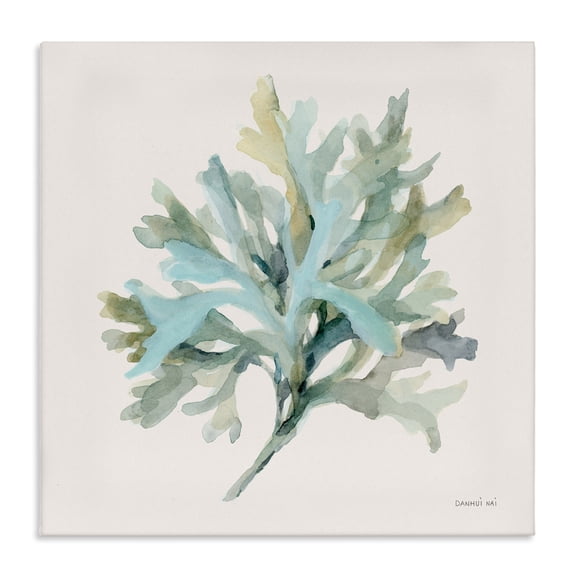Stupell Industries Contemporary Coastal Bliss Coral Branch Canvas Art, 17 x 17, by Danhui Nai