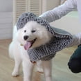 thumbnail image 3 of Toallas de baño para mascotas ultra absorbentes de secado rápido, material de chenilla suave, diseño de bolsillo para las manos para perros y gatos grandes, medianos y pequeños., 3 of 8