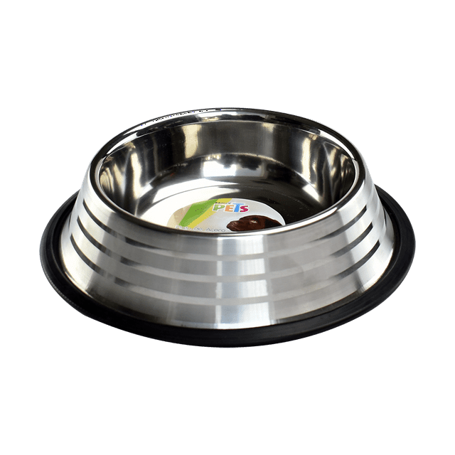 Plato Estriado Acero Inoxidable 8 / Oz 227g Perro Fancy Pets Fancy Pets FL8194