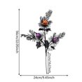 thumbnail image 3 of Dpityserensio Fall Decor Black Maple Leaf Garland Halloween Artificial Fall Leaves Vines Spooky Gothic Hanging Decor For House Porch Mantel Thanksgiving, 3 of 7