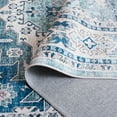 thumbnail image 6 of Safavieh Arizona 6'-0" X 6'-0" Round Polyester Power Loomed Rug In Beige/ Aqua, 6 of 7