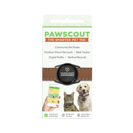 UPC: 0786306910303 | Pawscout Smarter Pet Tag: Community Pet Finder  Outdoor Virtual Pet Leash  Walk Tracker  Digital Profile  Medical Records