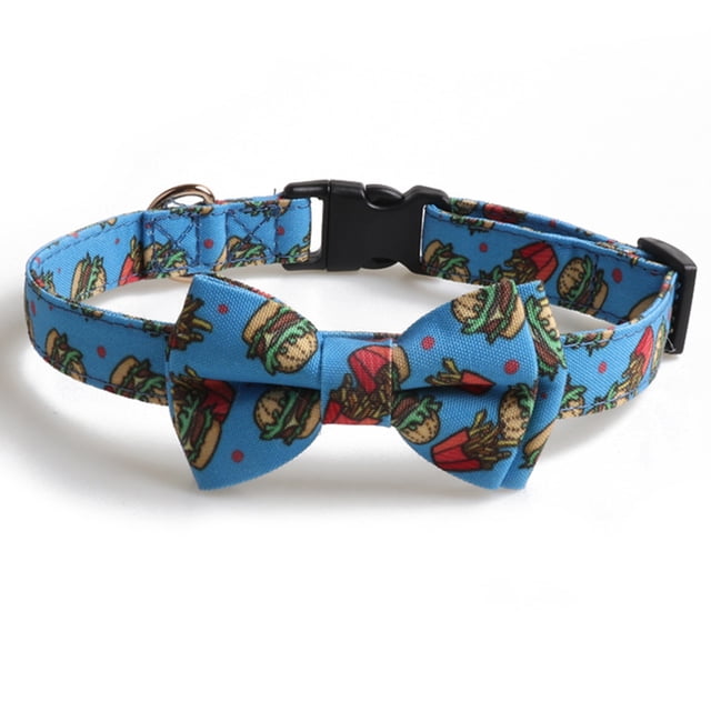 Equipado con nudo de correa para collar de perro, collar de perro ajustable con cierre de seguridad de campana, lindo collar para mascotas