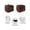 Mocha Brown, variant on Brown Pure Color Toaster Cover 2 Slice, Small Kitchen Appliance Covers, Aesthetics Contemporary Luxury Toaster Oven Cover with Loop, Bread Machine Cover Polyester Dust Cover Protection