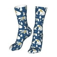 thumbnail image 6 of Salouo cute winter bear Pattern Fun Novelty Crew Socks,Casual Athletic Socks Neutral Socks, 6 of 7