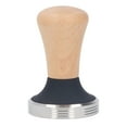 thumbnail image 2 of Tamper de Café ANGGREK de Acero Inoxidable Base Plana con de Madera, 2 of 8
