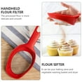 thumbnail image 5 of Masteelf Portable Handheld Flour Sifter for Baking with Stainless Steel and Plastic in Red 3.5 Inch, 5 of 10