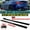 Carbon Fiber Look, variant on High Quality 2.2m Side Skirts Extension Rocker Splitters Diffuser Winglet Wings For Infiniti Q60 2 Door Coupe 2017-2022