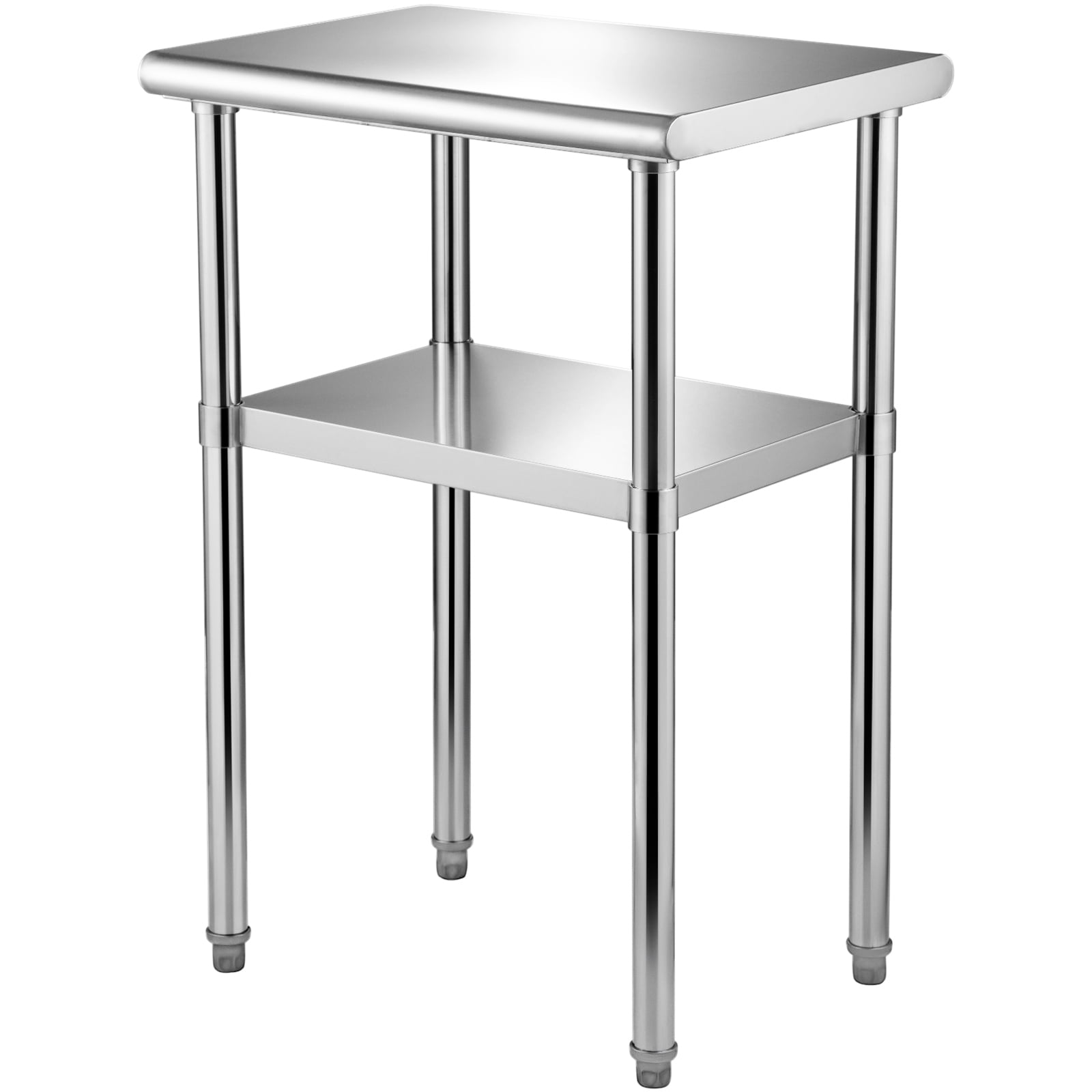 KFFKFF 30x30x36 Inches Stainless Steel Work Prep Table, Commercial Food Prep Table