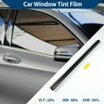 thumbnail image 3 of Película de Tintado de Ventana para Coche Unique Bargains Película de Privacidad para Ventanas de Coche Nano Cerámica PET 24.61 pies x 23.62 pulgadas 1 Pc Gris Cromado VLT 18% IRR 48% UVR 93%, 3 of 8