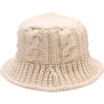 thumbnail image 2 of CoCopeaunts Women Bucket Hat Fashion Thickening Knitted Warm Fisherman Hat Men Fishing Outdoor Sunscreen Windproof Bucket Cap, 2 of 8