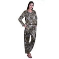 thumbnail image 2 of Moomaya Short de Pyjama avec Poches pour Femmes Pyjama Imprimé Nuisette, 2 of 6