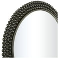 thumbnail image 4 of CosmoLiving by Cosmopolitan 32" x 32" Black Layered Beaded Wall Mirror, 4 of 11