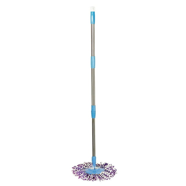 Fridja Spin Mop Pole Handle Replacement for Floor Mop 360 No Foot Pedal Version Blue