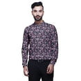 thumbnail image 1 of BESTMAN Kurta Courte Imprimée pour Hommes Col Mandarin Indien Vêtements Décontractés, 1 of 6