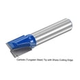 thumbnail image 3 of Unique Bargains 10mm Dia 8mm Shank Bottom Cleaning Router Bit 2 Flutes Carbide Tipped Cutter Uncoated for Woodworking Blue, 3 of 5