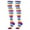 Purple, variant on Xfvqtps Women Thigh High Socks Rainbow Stripes Colorful Over the Knee Party Cotton Stockings Purple