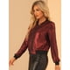 thumbnail image 3 of Disfraz de Navidad Allegra K Chaqueta Bombardero Rojo XL, 3 of 6