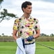 thumbnail image 3 of Balery Retro Musical Camisa Polo de Hombre con Estampado, de Manga Corta y Tejido Medio, Camisa Tipo Golf Polo-Large, 3 of 6