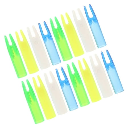 16Pcs Colored Arrow Nocks Plastic Nocks Replacement Arrow Tail Parts Archery Nocks Supplies