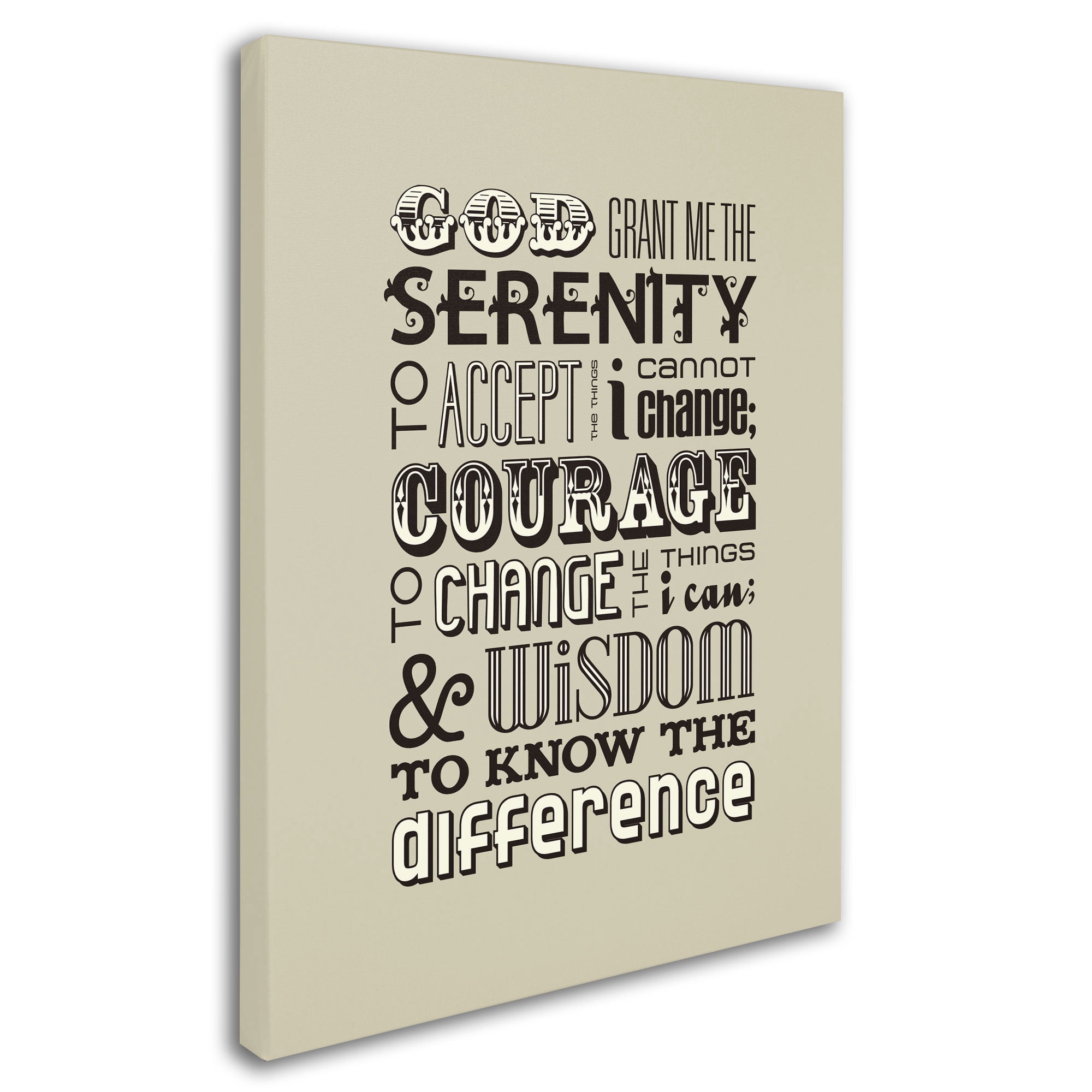 Trademark Fine Art "Serenity Prayer II" Canvas Art by Megan Romo
