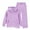 Purple, variant on XIMIN Boys and Girls Preppy Sweatsuit Set, 2 Piece Outfit with Zip Up Hoodie and Joggers, Fall Winter School Athletic Clothing (Blackish Green, 7-8Years)