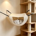 thumbnail image 5 of Cat Cage Hammock, Summer Cooling Hanging Bed, Mesh Detachable Washable Pet Lounger for Indoor Kitten Adult Cats, 5 of 6