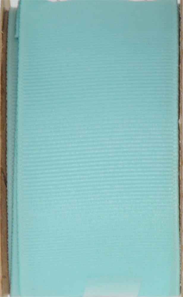 Offray Ribbon, Aqua Blue 1 1/2 inch Grosgrain Polyester Ribbon, 12 feet