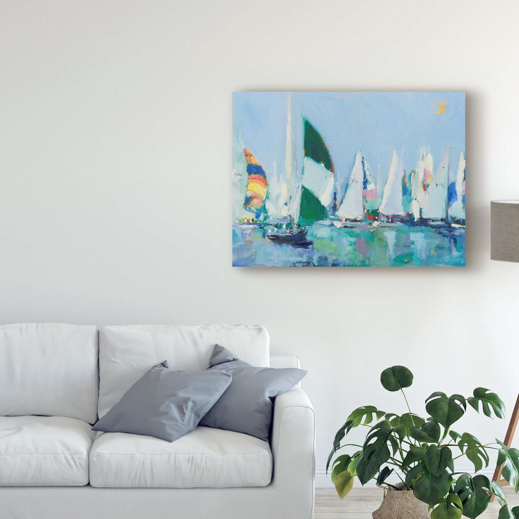Trademark Fine Art 'Parking Lot' Canvas Art by Curt Crain