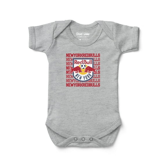 Newborn & Infant Chad & Jake Heather Gray New York Red Bulls Retro Bodysuit
