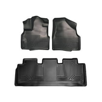 Husky Liners 93751 Weatherbeater Floor Mats Fit 2011-2017 Honda Odyssey Front/2nd Row Liners 3pc Black