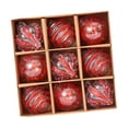 thumbnail image 3 of Bolas colgantes navideñas,Adornos de bolas navideñas Bolas colgantes navideñas,Adornos colgantes para el árbol de Navidad,Adornos para árbol de Navidad irrompibles de 3,15 Rojo, 3 of 8