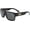 Matte Black w/ Smoke Polarized, variant on Sullen Fly 4 square wrap Sunglasses (Matte Black W/ Gold Flash)