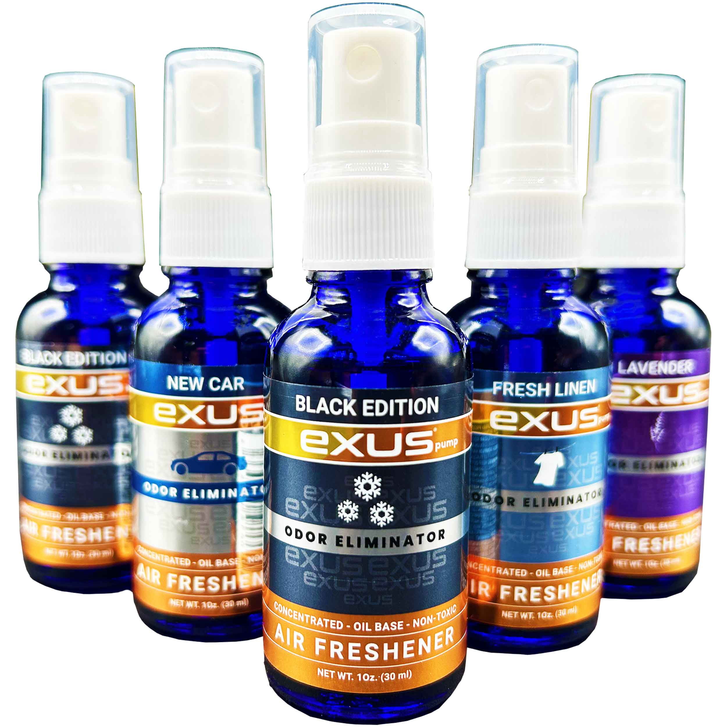 Exus Pump Concentrated Oil Based Spray Odor Eliminator & Air Freshener Display Mix (20 Count)