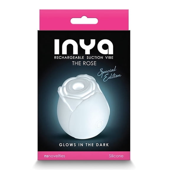 New Sensations Novelties Inya The Rose Rechargeable Suction Vibe - Glow in the Dark