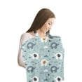 thumbnail image 1 of Manta de Maternidad diseño de Elefantes Cubierta de Lactancia Multifuncional para Mamás 100% Tejida, Transpirable, con Protección de 360°, Ideal para Amamantar, Carriola, Asiento de Auto, 1 of 5