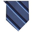 thumbnail image 3 of Perry Ellis Men's Abbott Stripe Navy Blue Tie One Size Necktie, 3 of 3