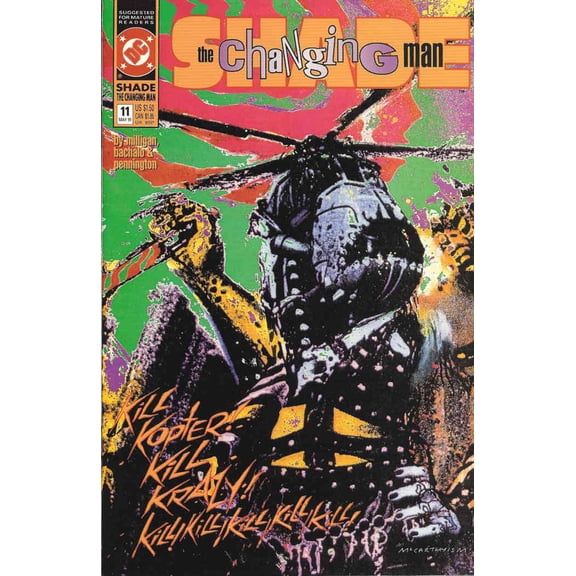 Shade, The Changing Man (2nd Series) #11 VF ; DC Comic Book