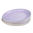 thumbnail image 2 of YOPTOP Wheat Straw Plates  Yardwe 5pcs Wheat Straw Plates Unbreakable Lightweight Dinner Plates Reusable Sturdy Dinnerware Set for Home Kitchen,none,none, 2 of 4