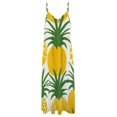 thumbnail image 4 of Lunarable Pineapple Sleeveless Dress Woman Fashion Long Dresses Women's Summer Suit Dress Summer 2025 Women, 4 of 7