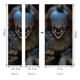 thumbnail image 2 of 3D Scary Halloween Evil Clown Door Stickers, 30 x 79 pulgadas Evil Clown Realista Door Wallpaper Sticker para decoración de Halloween, Home Party Pegatinas extraíbles Wall Sticker Renovación Wall Sticker oso de fresa Electrónica, 2 of 5