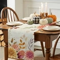 thumbnail image 3 of Rustic Autumn Table Runner, Autumn Thanksgiving Kitchen Dining Table Decoration for Home Party Decor 13x48 Inches, 3 of 9
