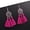Hot Pink, variant on Lovely Flower Fringe Tassel Drop Dangle Earrings Modern Charm Fashion Jewelry