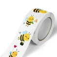 thumbnail image 3 of Summer Honey Bee Stickers - 500 Pcs/Rolls, Self Adhesive Bumble Bee Decal Stickers for Baby Showers, Kids Parties, 3 of 5